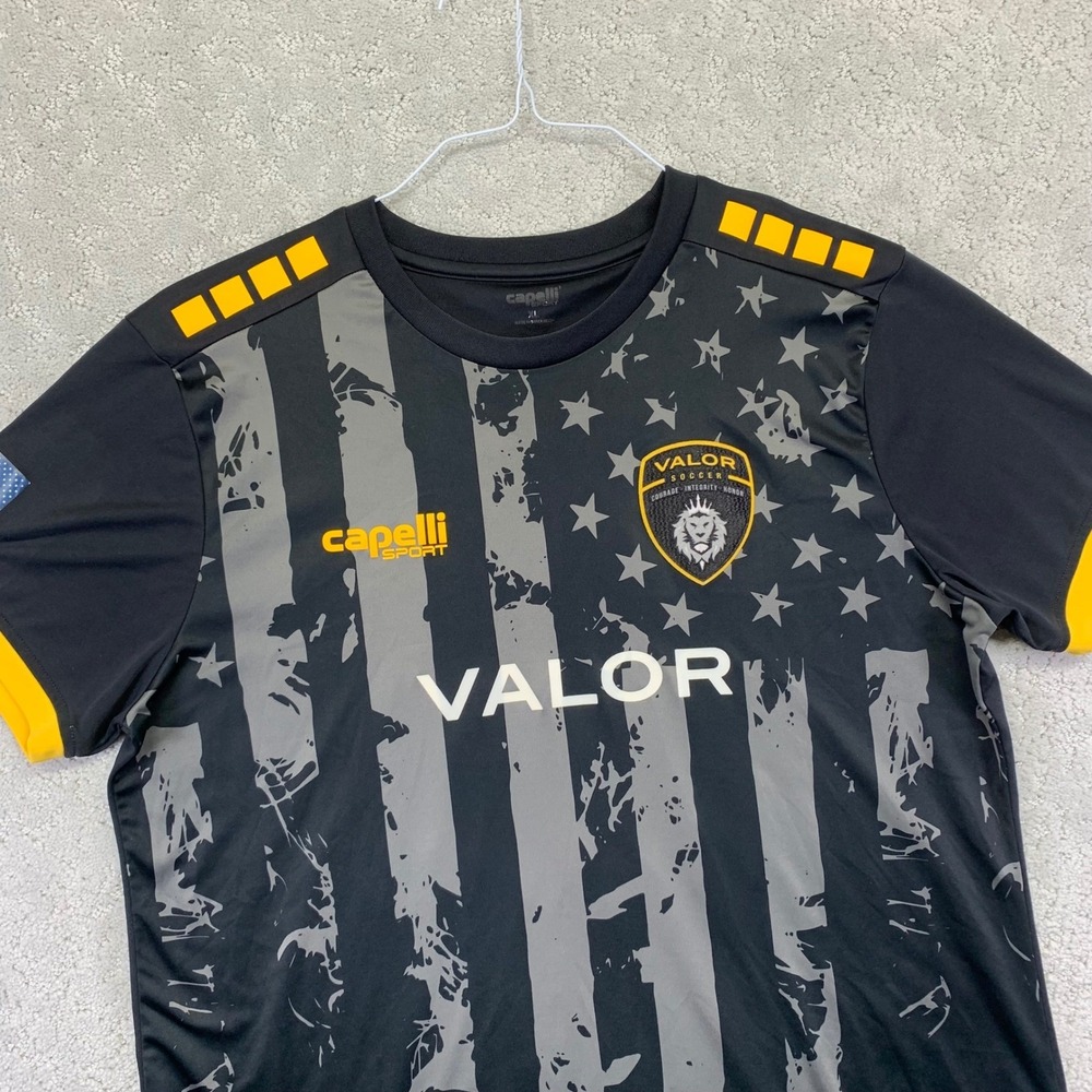 Capelli Sport Tacoma Stars Valor Soccer Jersey 38 Mens XL American Flag Football
